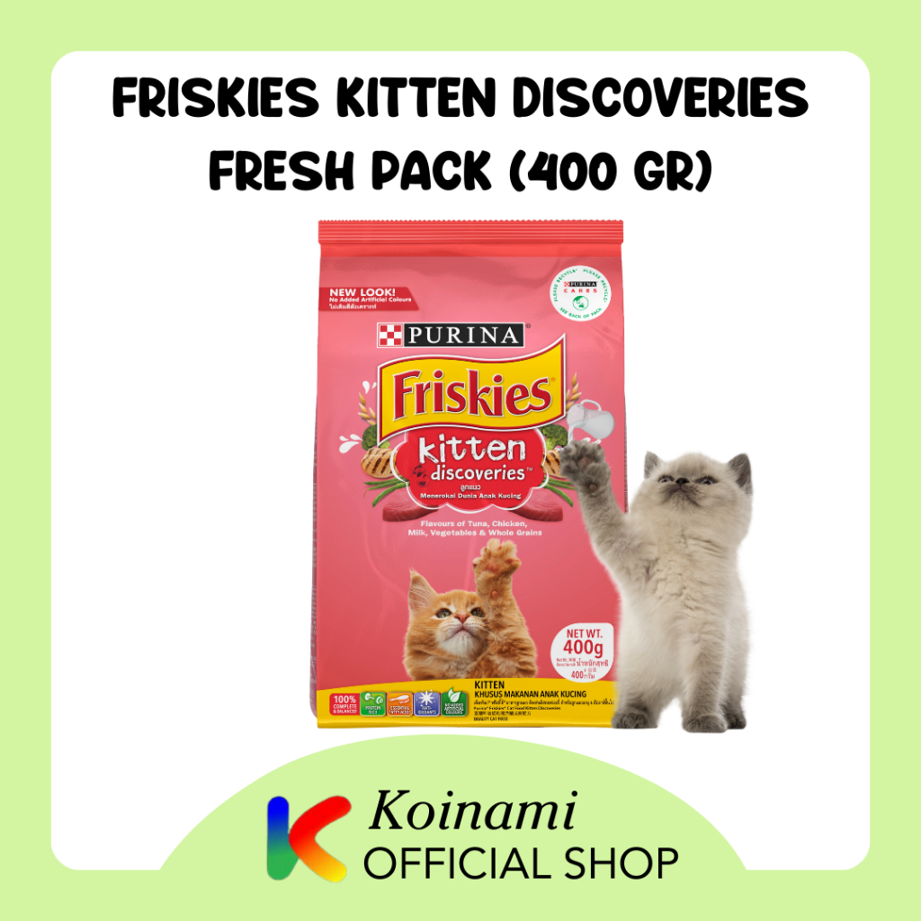 FRISKIES 400gr fresh pack KITTEN DISCOVERIES / Makanan Kucing / cat food / dra food / pet