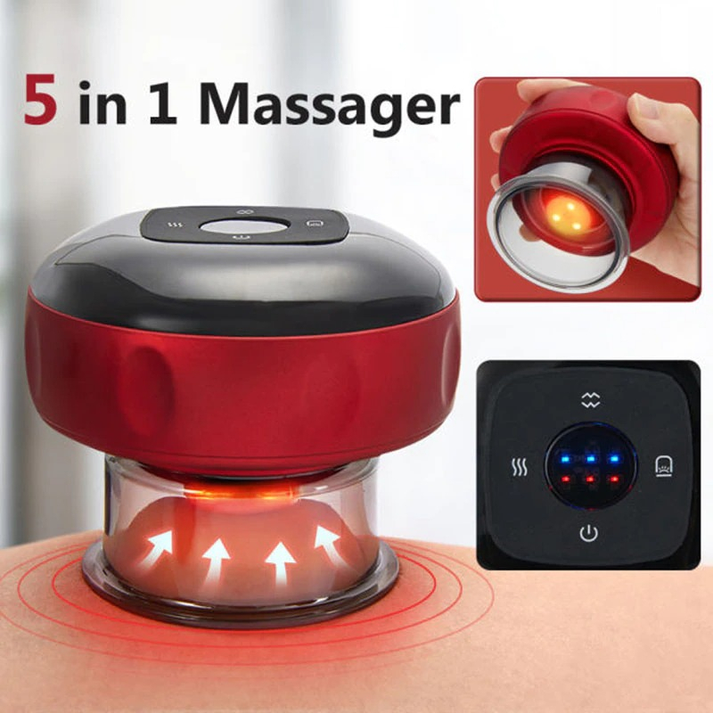 Alat Pijat Bekam Kerokan Portable Red Light Therapy Massager