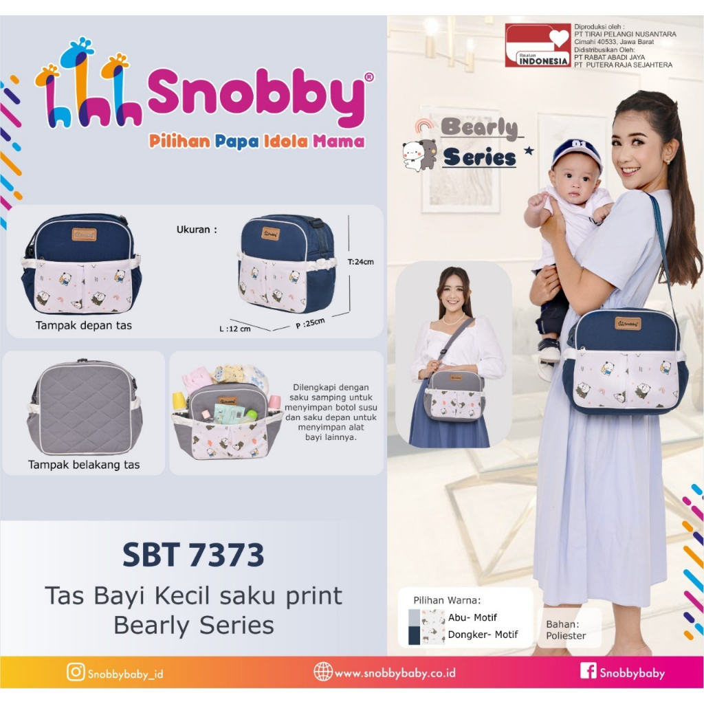 Snobby Tas Bayi Besar Sedang Kecil Ransel Bearly Series SBT7371 SBT7372 SBT7373 SBT7374