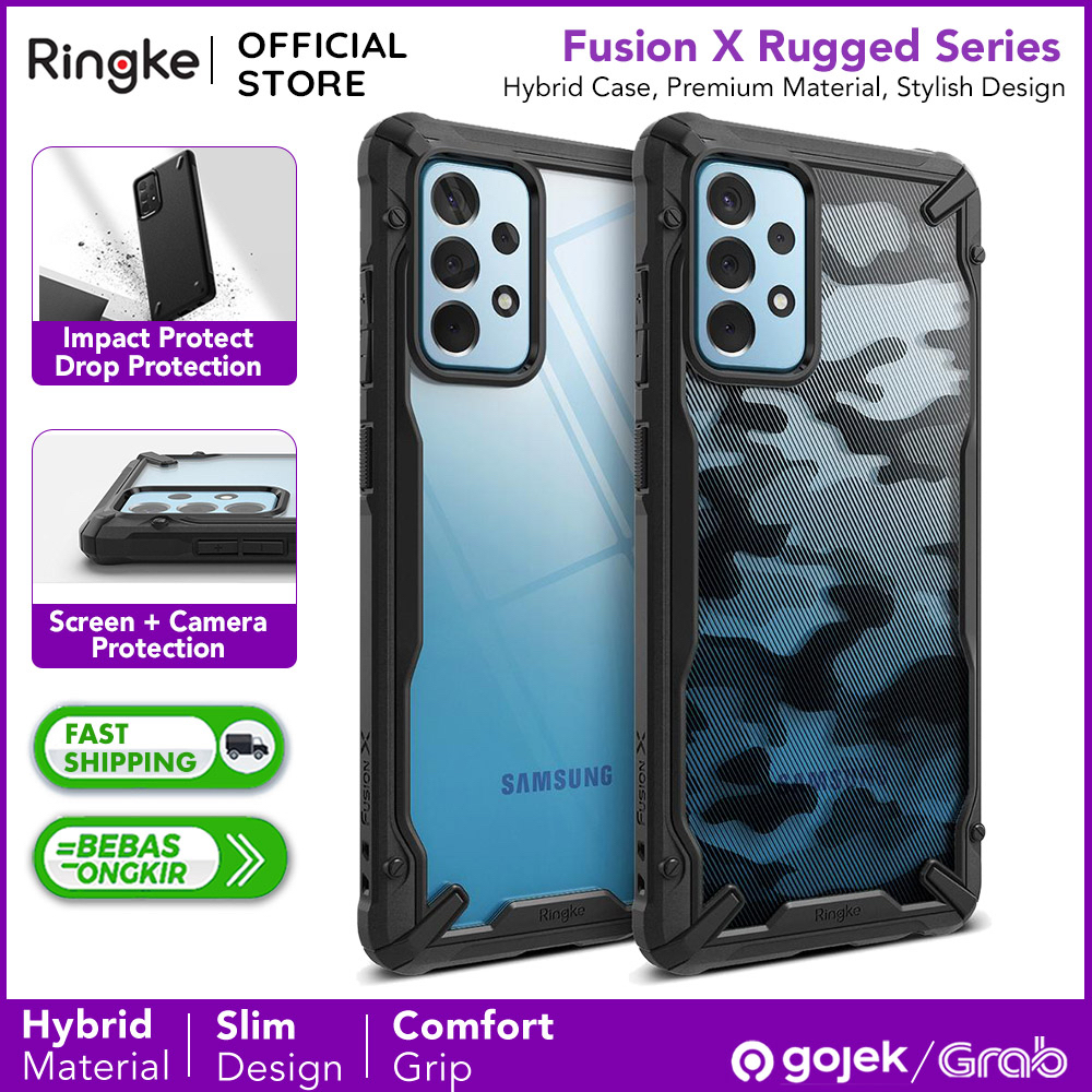 Original Case Samsung Galaxy A32 5G / A72 / A72s - Ringke Fusion X Casing Premium