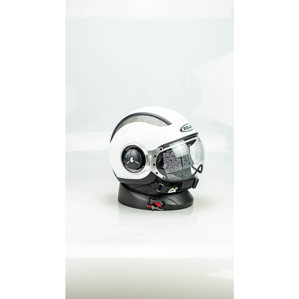 promo Helm Motor Bogo Retro SNI Zeus 218 WHITE
