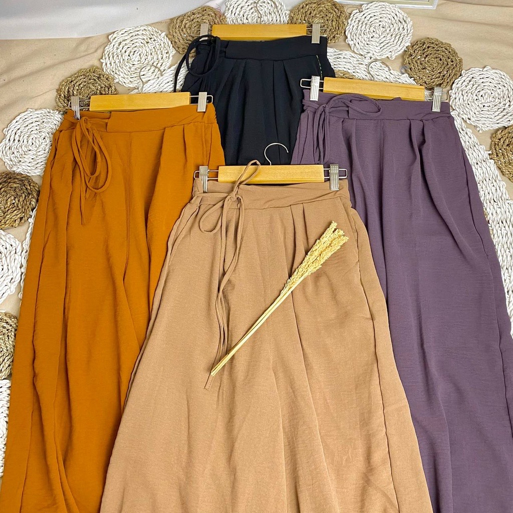 JANELLE PANTS KULOT CRINCLE AIRFLOW PREMIUM KULOT CRINCLE TALI SAMPING