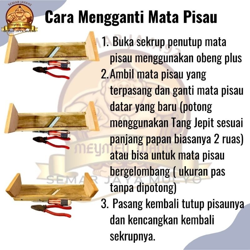 COD PENGIRIS / PEMOTONG / PERAJANG / PARUTAN / PASAH / SERUTAN SERBAGUNA KAYU JATI UNTUK BAWANG KERIPIK KETELA SINGKONG KENTANG PISANG  UKURAN KECIL