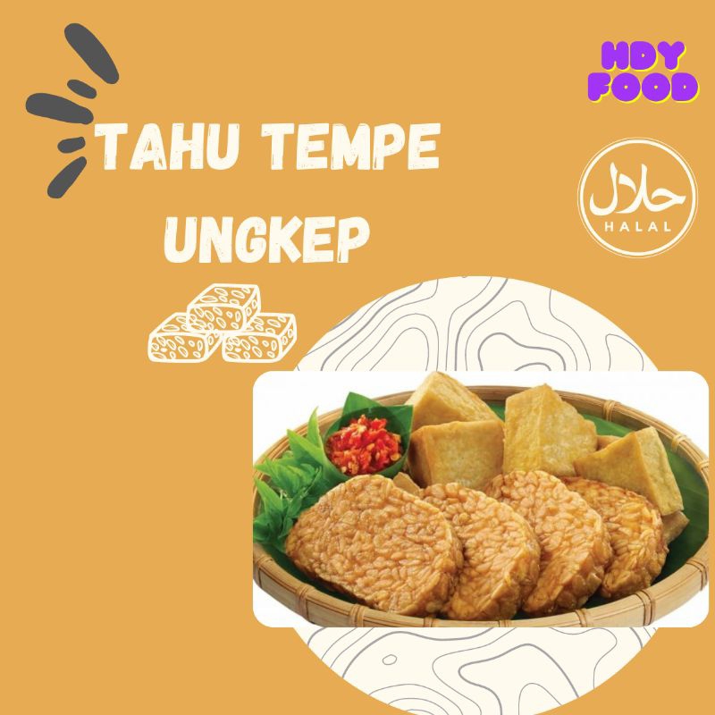 

Tahu tempe ungkep bumbu kuning frozenn siap goreng isi 5