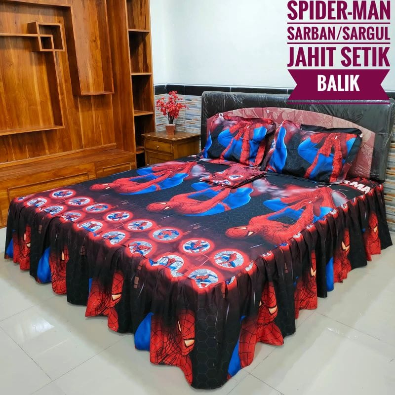 Sprei Ukuran 180X200/120X200 Bahan Katun Halus Singel/Queen/King Ready Stock Bisa COD