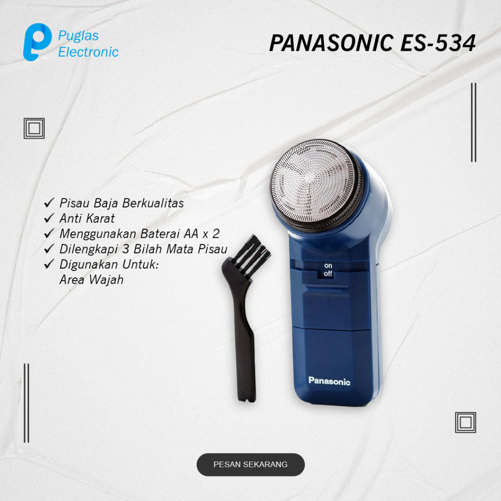 Mesin Cukur Elektrik Panasonic ES534 Alat Pencukur Kumis Jenggot Electric Travel Shaver