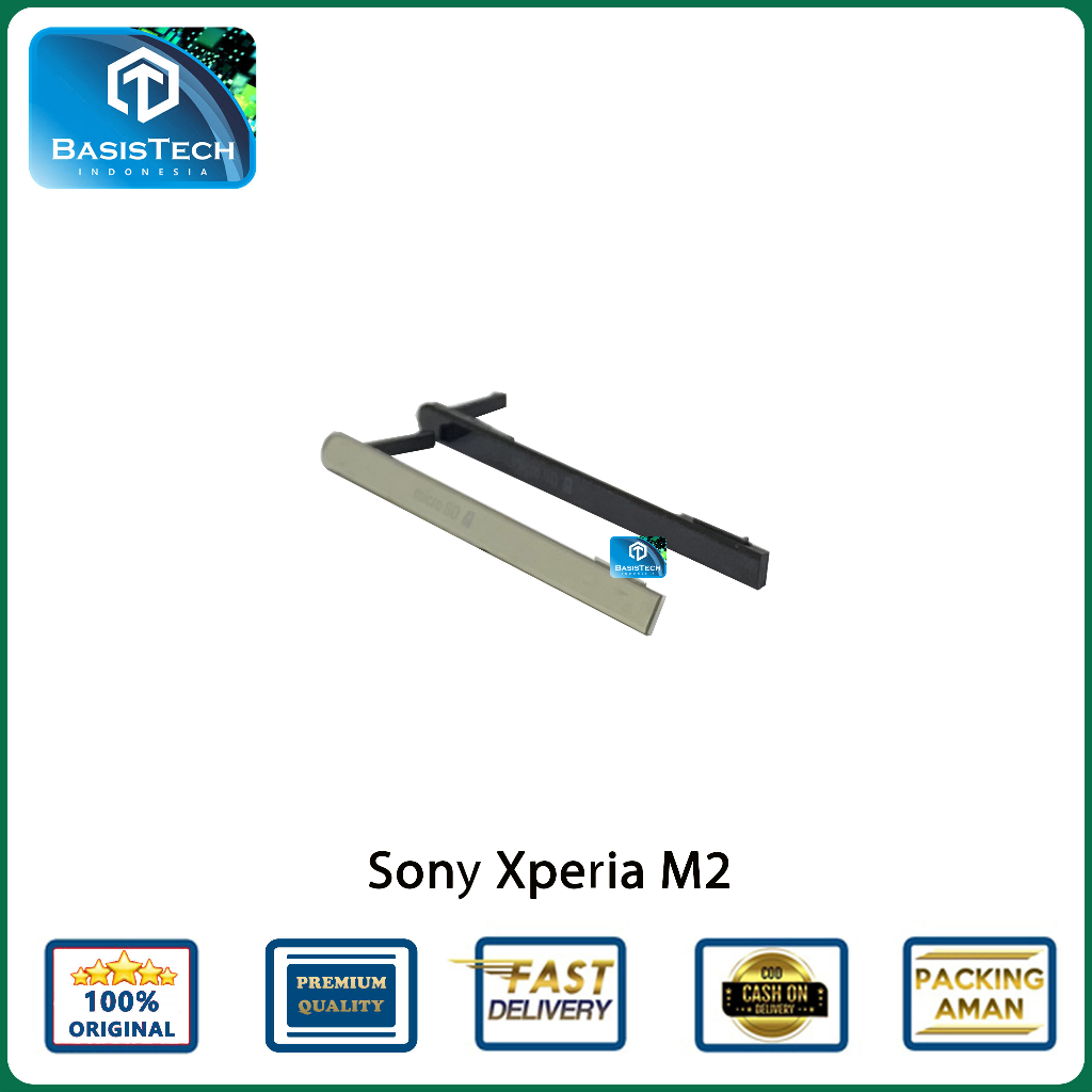 TUTUP USB MEMORY SIM CARD SONY XPERIA M2 - BASISTECH ORIGINAL QUALITY