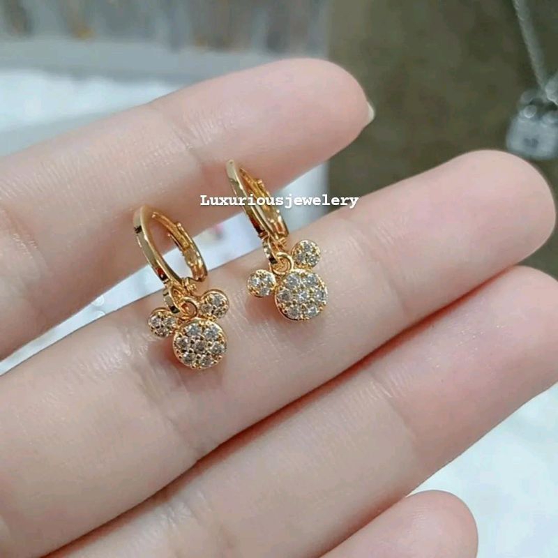 Anting mik! anak Rhodium premium