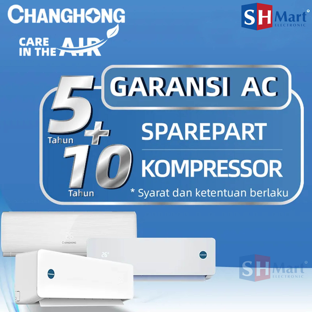 AC CHANGHONG 1/2 PK CSC-05NVB4 NEW MARET 2023 ANTI KARAT-TURBO COOL - HANYA UNIT