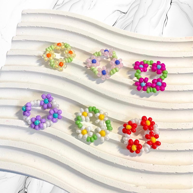 Flower Rings | Flower beads rings | Gelang beads | Gelang manik manik