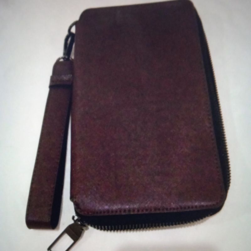 Dompet pria zara kulit coklat