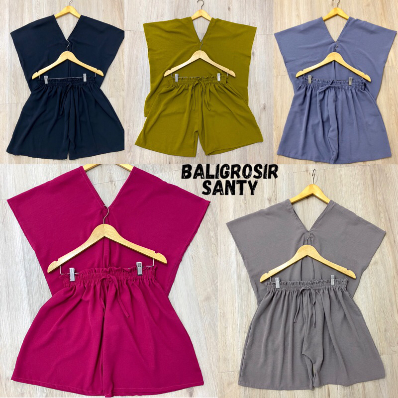 ONESET Pendek V Nex - Set Nina Long Square  Size XL - XXL Crinkle Airflow