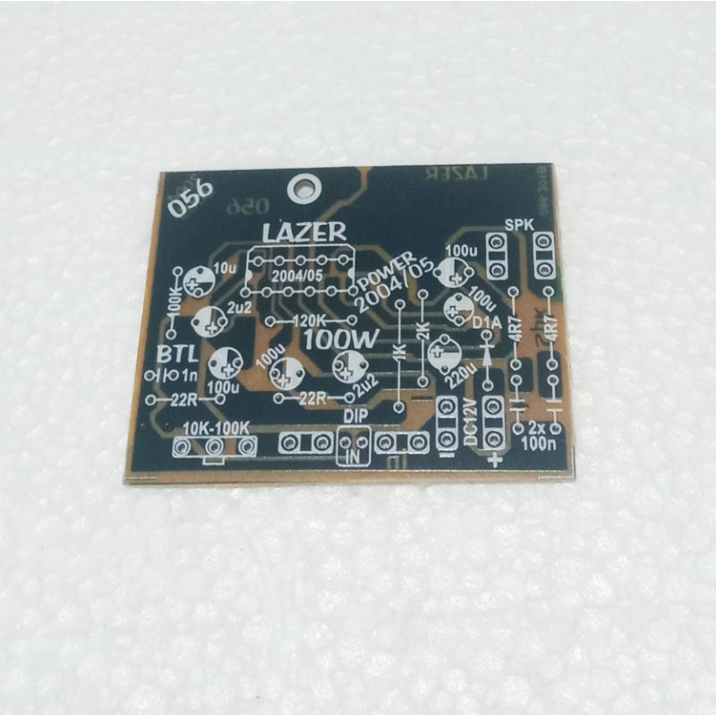 PCB LAZER BTL Power Amplifier TDA2004/2005