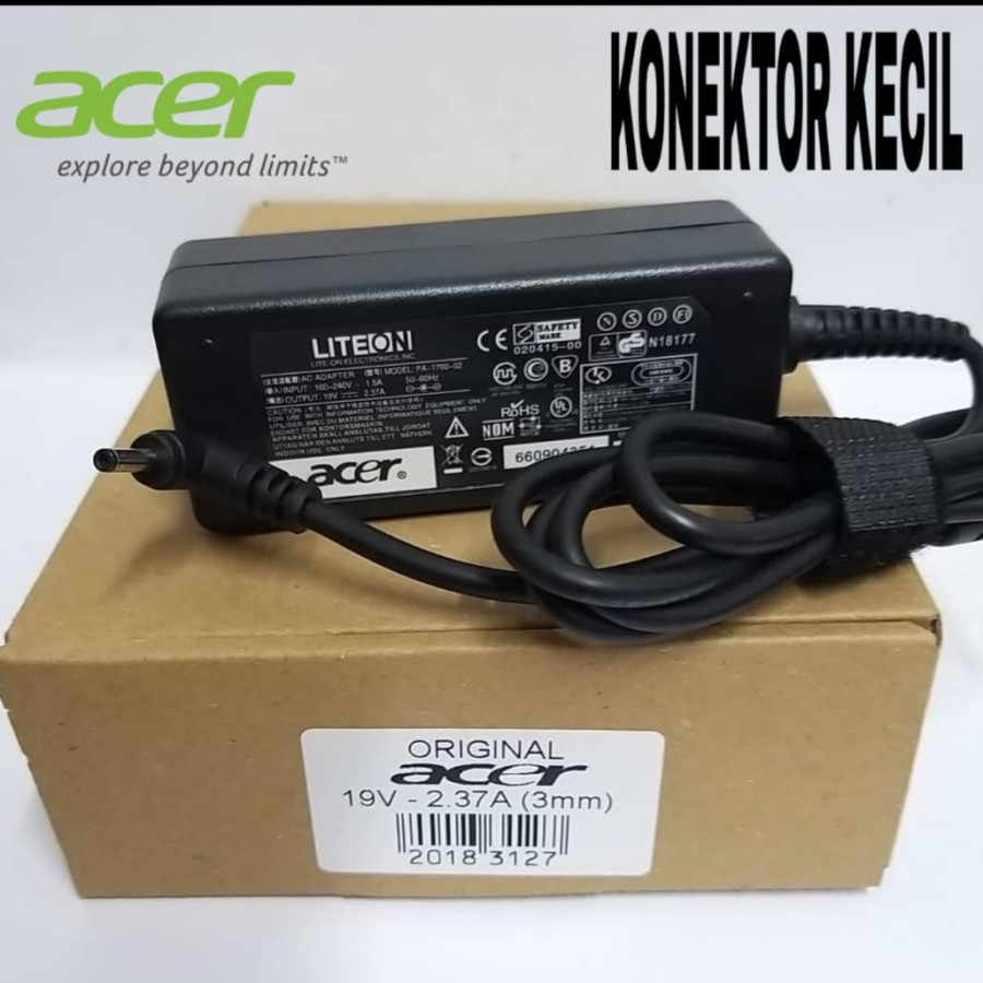 Charger Laptop Acer ADP-45FE F 19V-2.37A 3.0x1.1MM adaptor