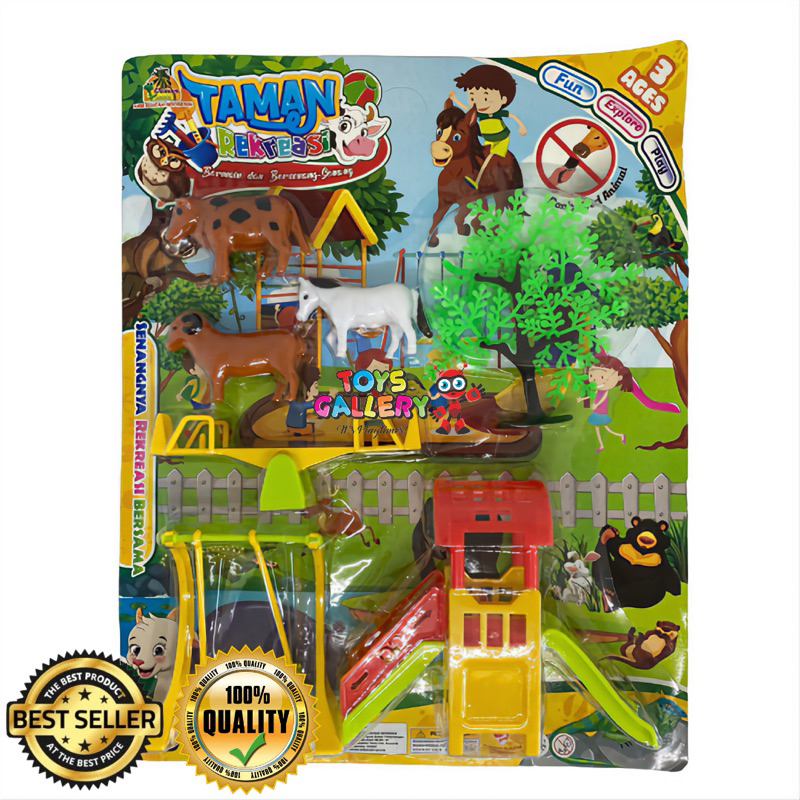 MAINAN EDUKASI HEWAN HEWANAN ANAK / MAINAN SAPI / PLAYGROUND SET ANAK / ANIMALS SET KARET