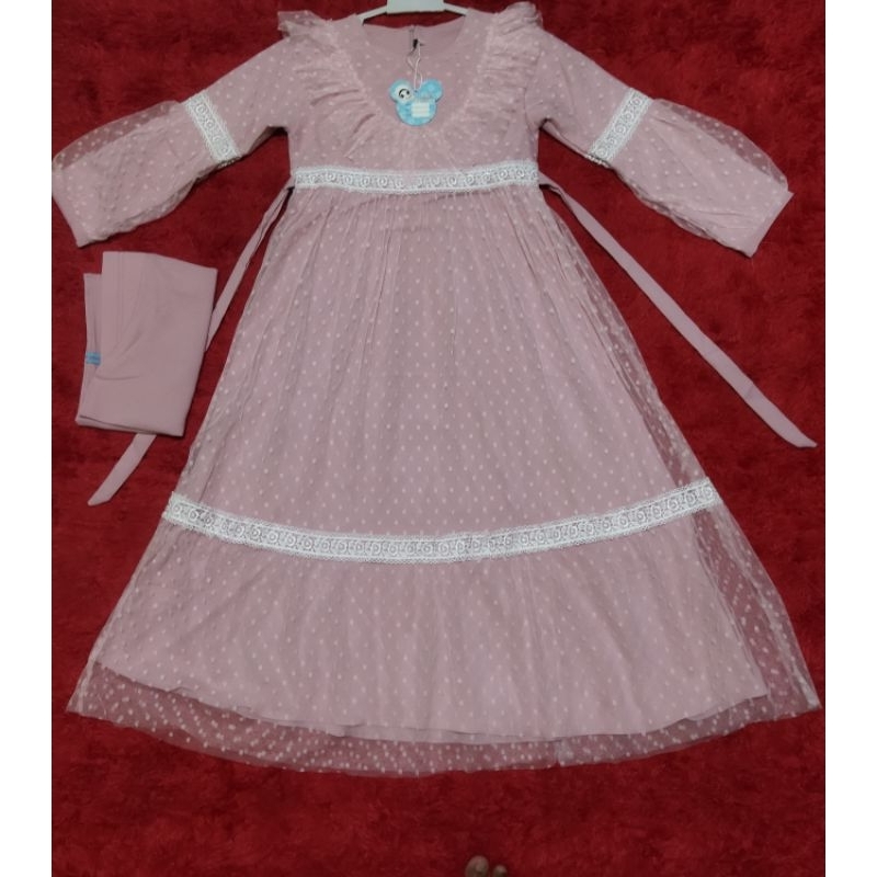 Gamis Set Hijab Shakila Tile