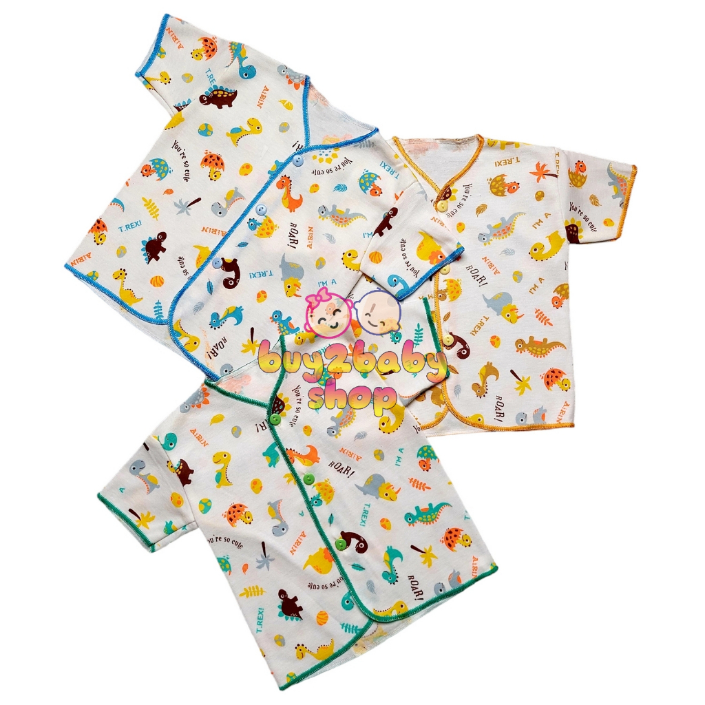 Piyama pendek bayi Animal Series Little Smart Airin Baby 0-3 Bulan 3 PCS