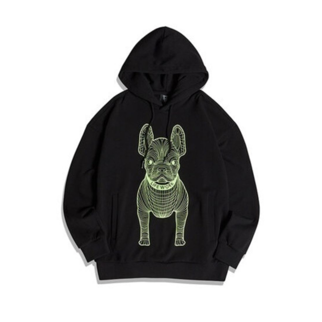 LIFEWORK Big Radog Hoodie Deep Black