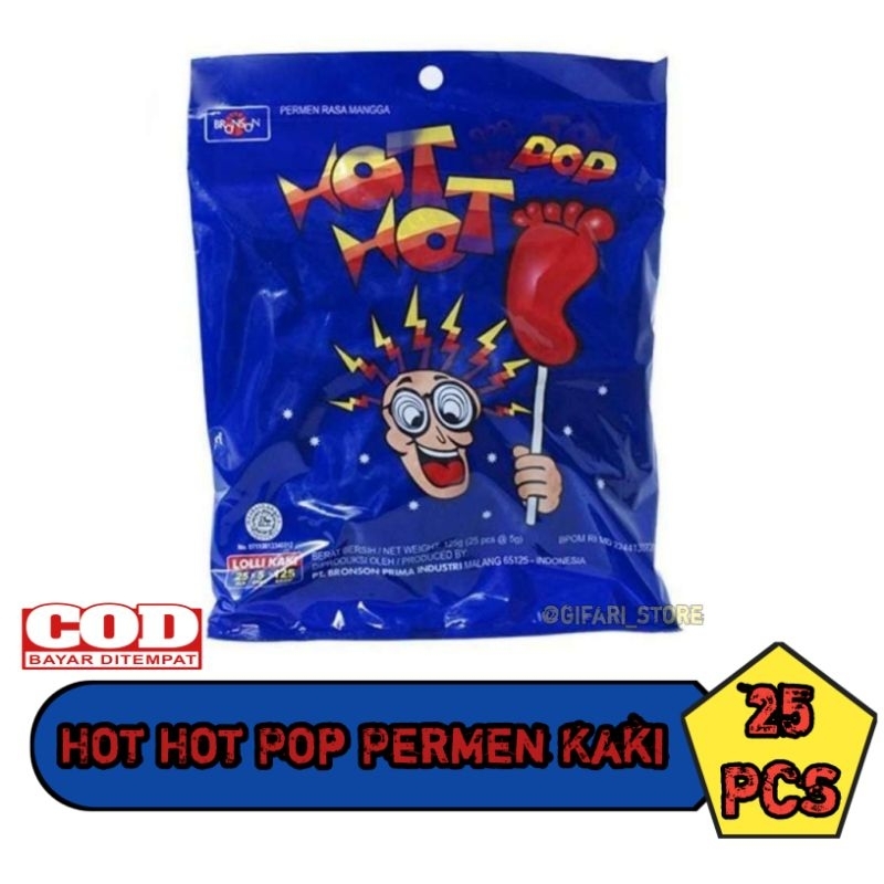 

Hot Hot Pop Permen Kaki 125gr Isi 25pcs/Permen