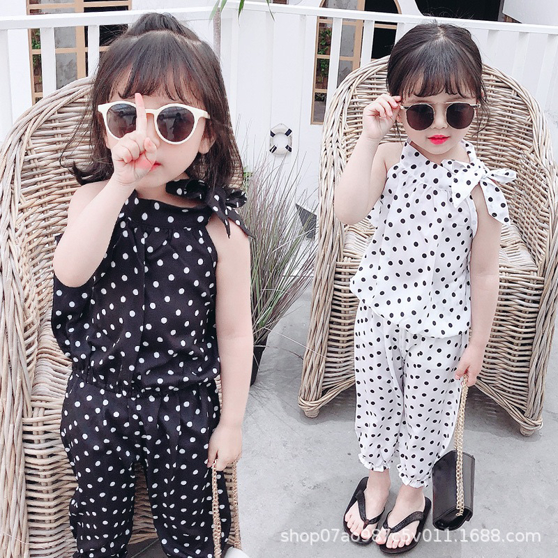 SETELAN BAJU ANAK PEREMPUAN SIFON POLKADOT SETELAN ANAK PEREMPUAN IMPORT