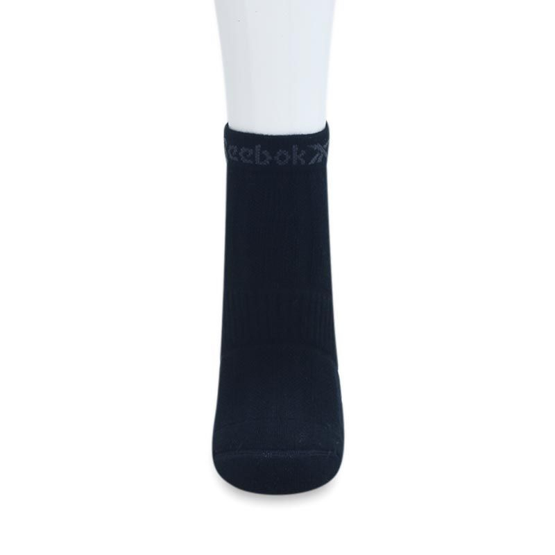 REEBOK UNISEX REVERSIBLE SOCKS - BLACK