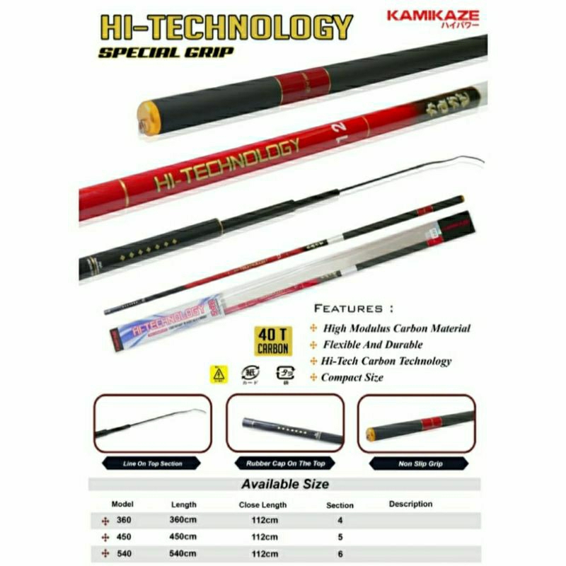 JORAN TEGEK Kamikaze HI-Technology Carbon - 360-450-540 - Murah