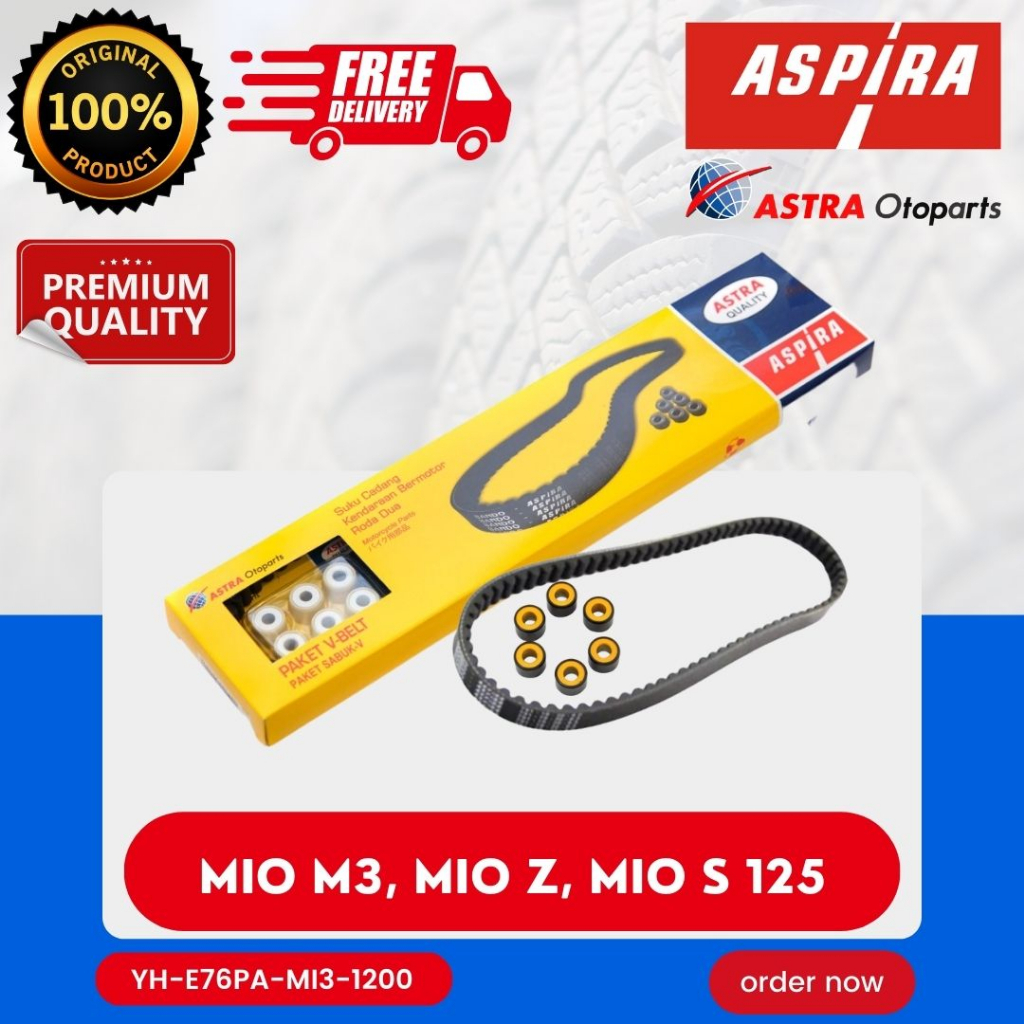 [READY COD] V-BELT ASPIRA / VANBELT + ROLLER ASPIRA / FANBELT VAN BELT V BELT MIO M3, MIO Z, MIO S 1
