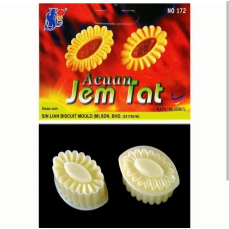 cetakan kue kering / acuan sin lian jam tart no 172 import malaysia / acuan biscuit kuih jem tat 162