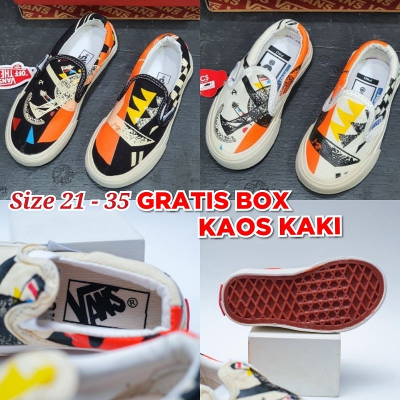 SEPATU VANS MUMA ANAK LAKI-LAKI DAN PEREMPUAN WARNA PUTIH DAN HITAM