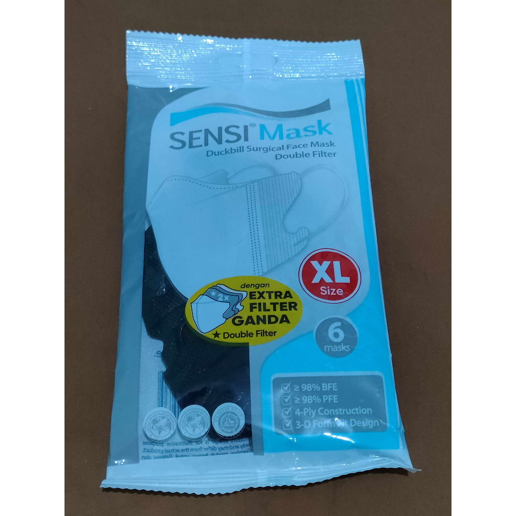 Sensi Duckbill Mask Double filter uk XL - Sachet