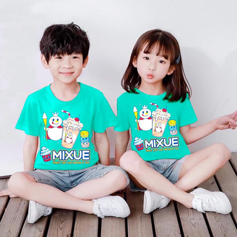 kaos anak UNISEX motif MIXUE viral