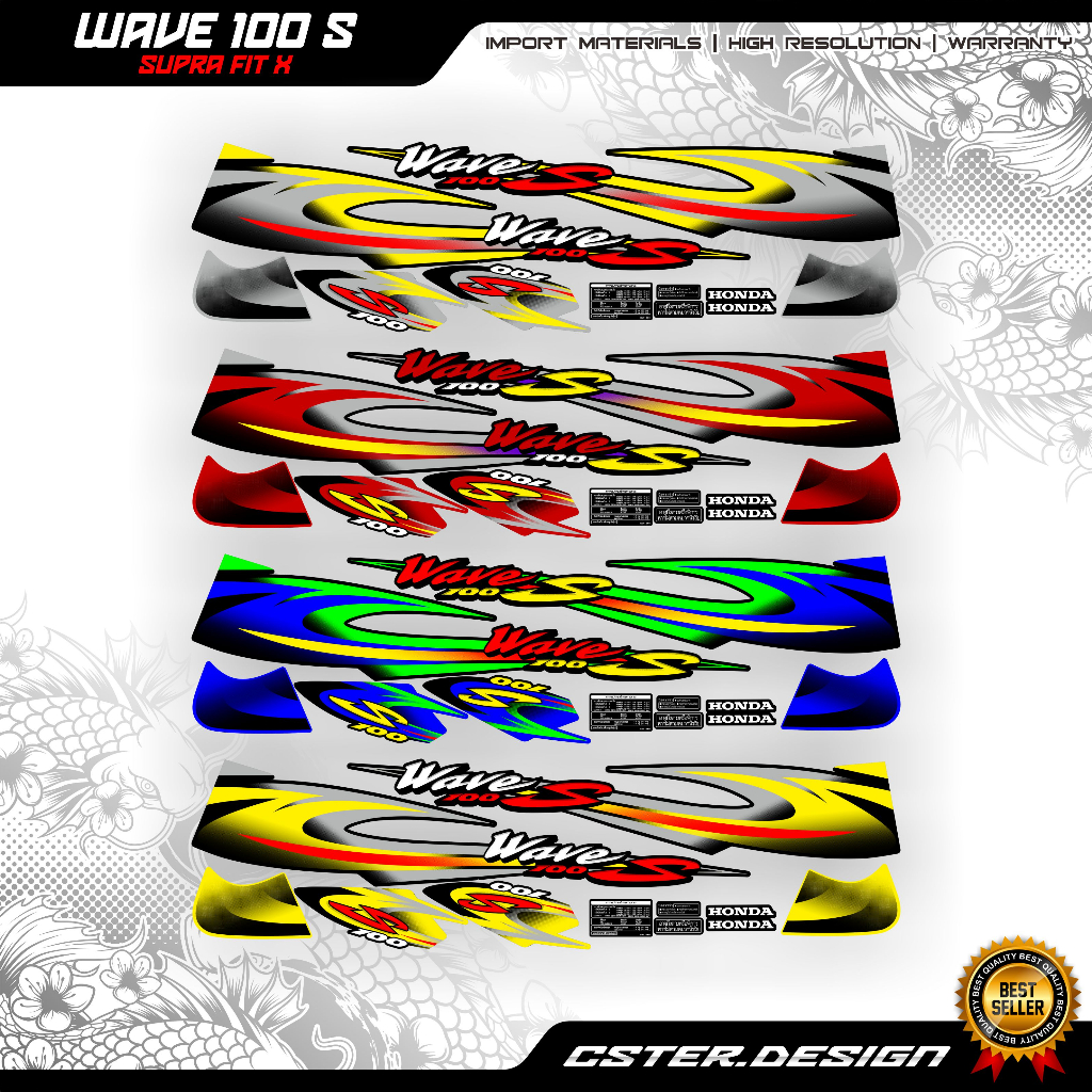 STRIPING SUPRA X 110 wave 110 s 2001