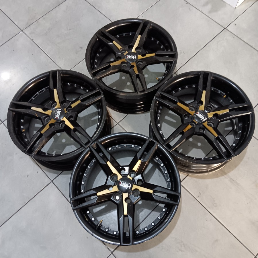 Velg Mobil Bekas Ring 15 KEUNIKAI HSR R15 Lebar 6,5 Baut 4 Offset 40