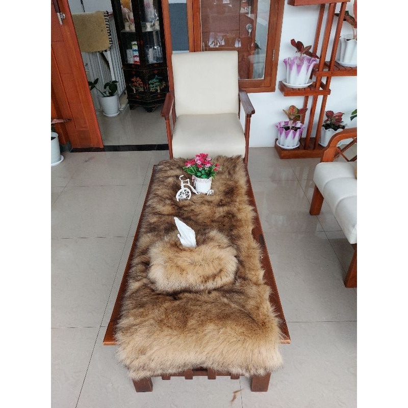 Promo Ramadhan Set Taplak + Tisu bulu korea motif serigala series warna coklat serigala bisa untuk a