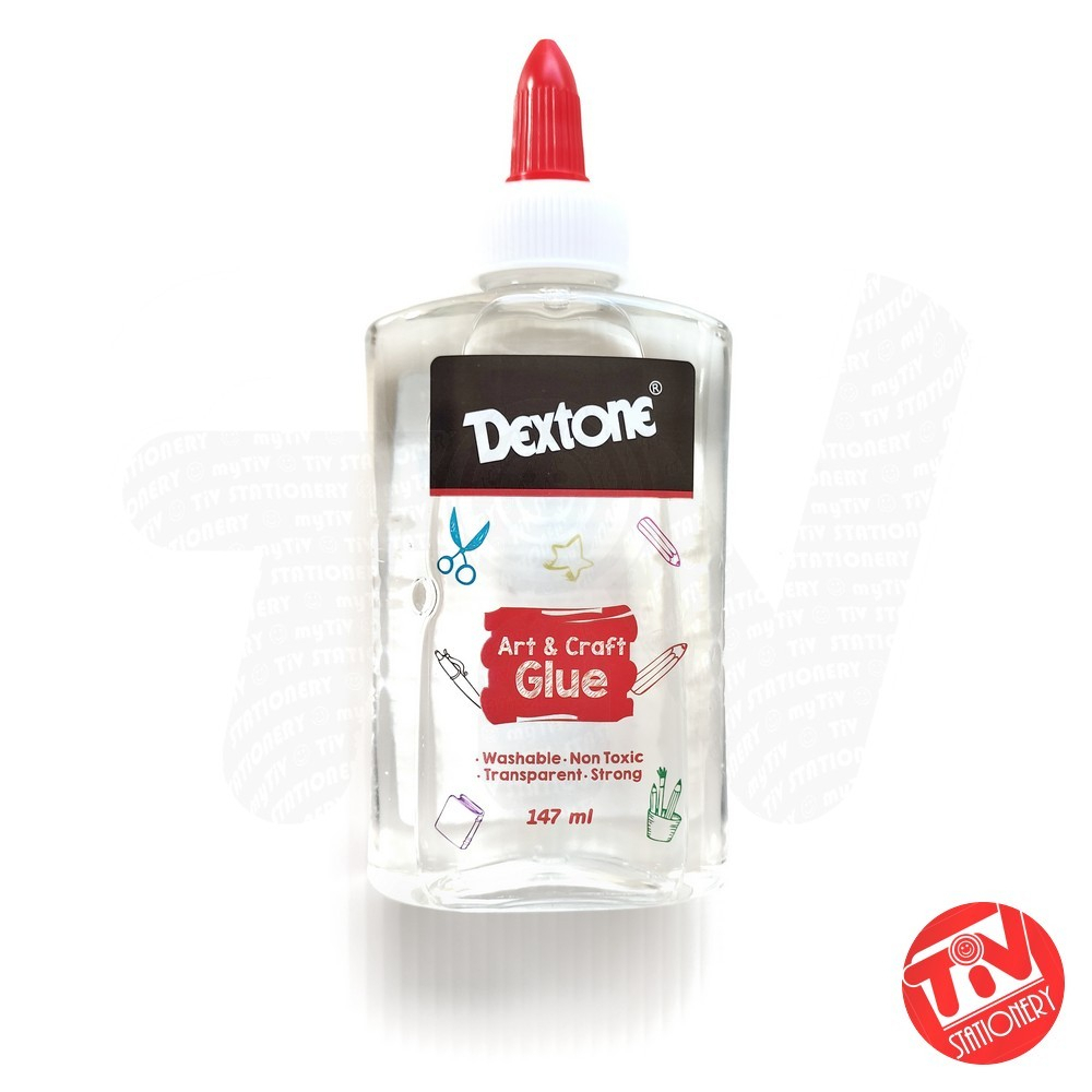 

Lem Cair Dextone Art & Craft Glue 147 ml Washable, Transparent, Strong