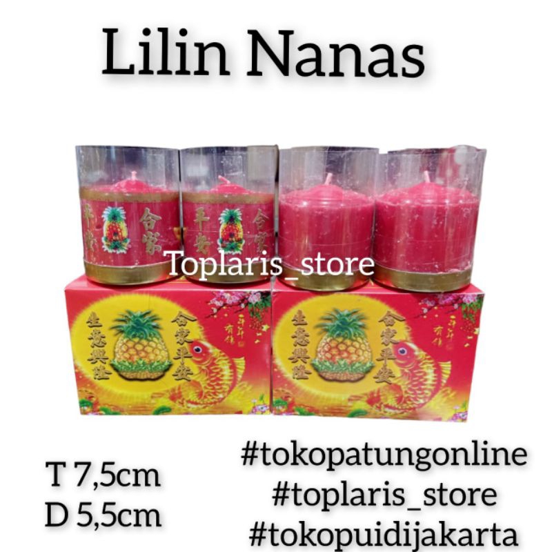 Lilin Sembahyang Yenpau 1/4 kati merah pilar