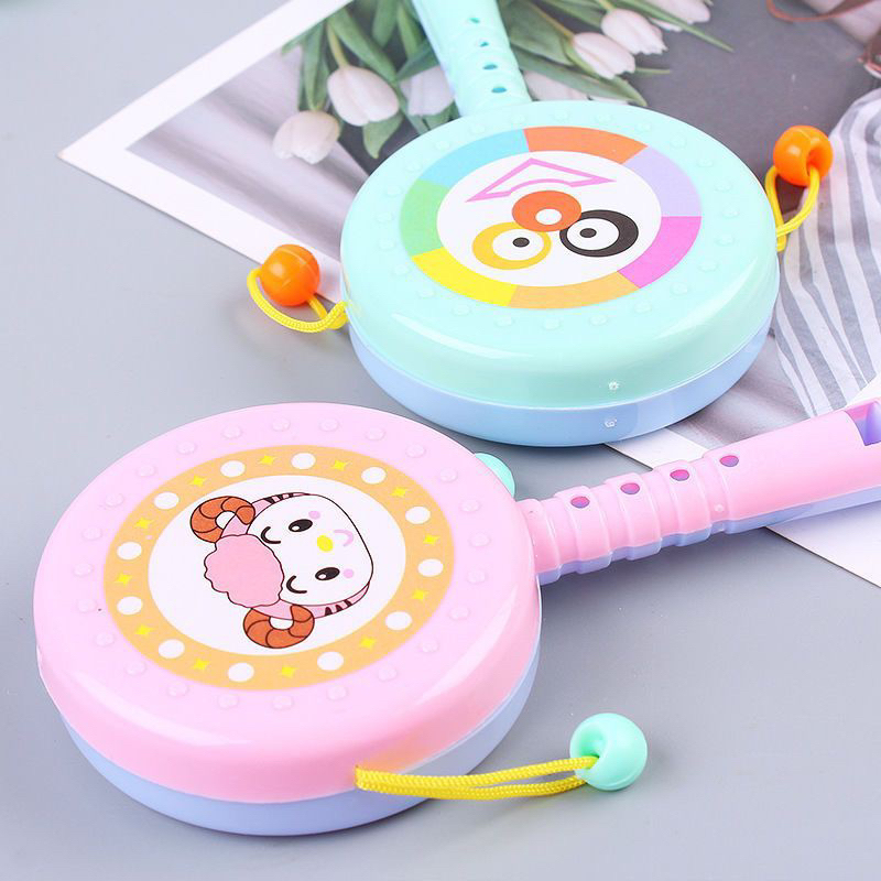 TokoPapin Mainan Rattle Stick Anak Bayi Bunyi Drum Shaker Peluit Tongkat Genggam