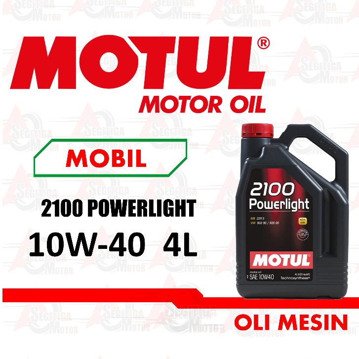 OLI MESIN MOBIL MOTUL 2100 POWERLIGHT 10W40 4LITER
