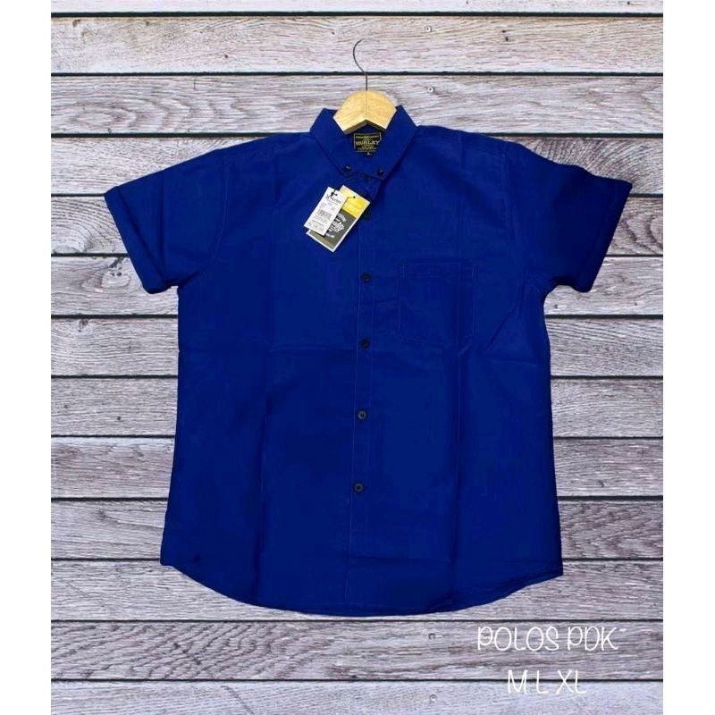 kemeja hijau pria lengan panjang lengan pendek polos slimfit hem cowok tangan panjang pendek hijau