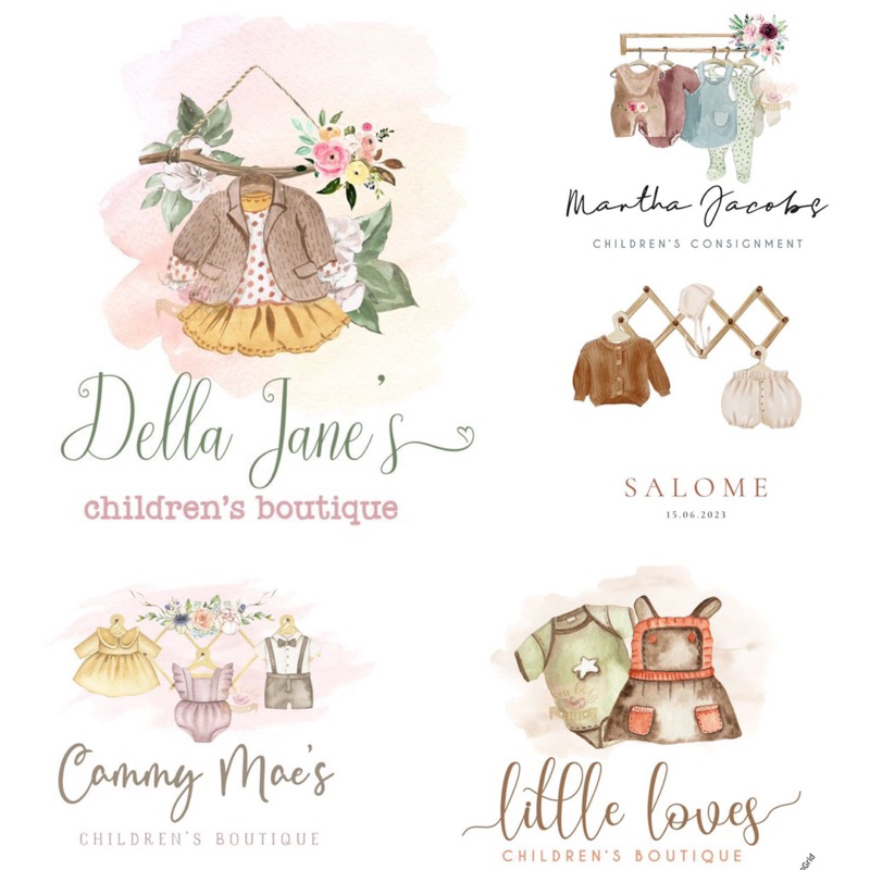 

(DRAN DELLA KIDS) JASA PEMBUATAN DESAIN LOGO OLSHOP BISNIS SIMPLE