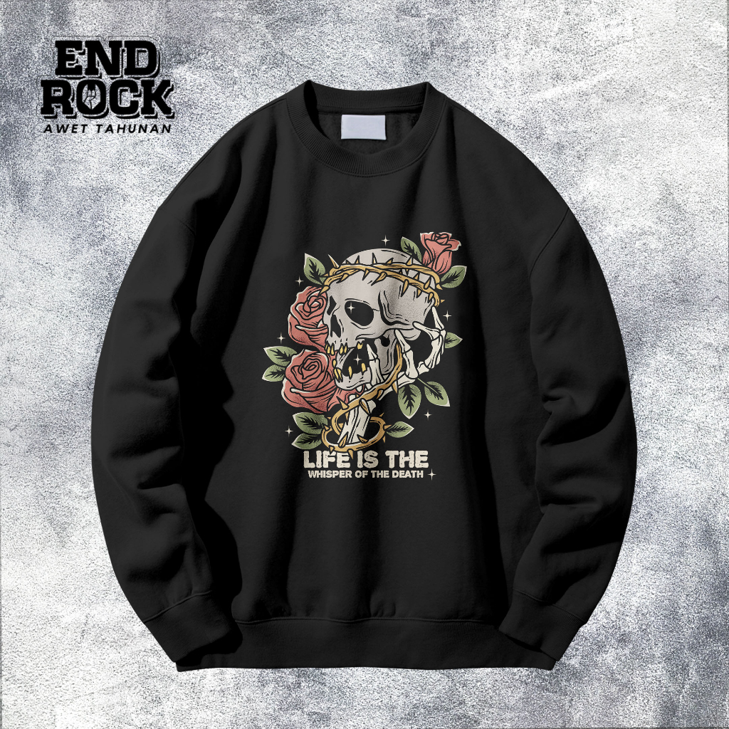 Crewneck Exclusive Original Endrock Tema Whisper Of The Death DTFS140