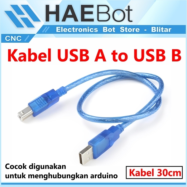 [HAEBOT] Kabel Arduino USB A to USB B Printer Uno Dip Smd R3 Board