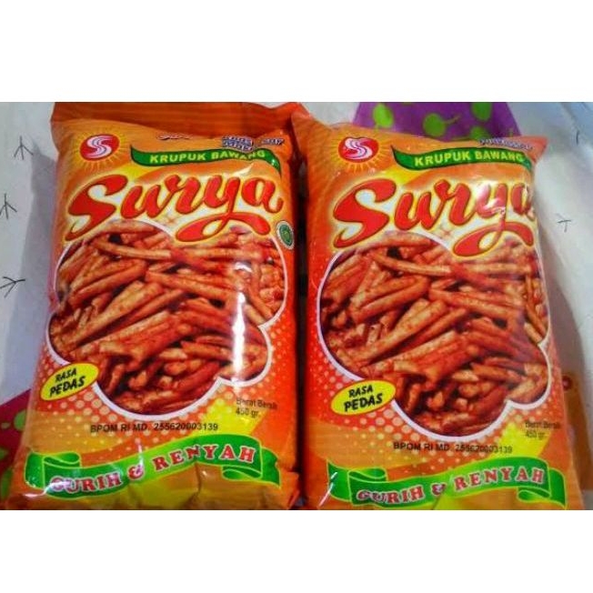 

kerupuk bawang Surya 450gr