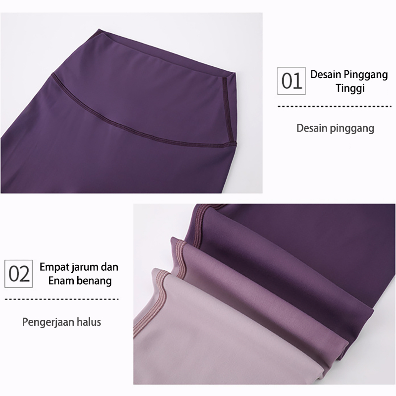 WiZi Yoga Legging Celana Pinggang Tinggi Olahraga Wanita