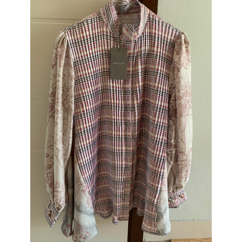 NEW KALANI TOP JENNA AND KAIA WARNA PINK SIZE S BEST SELLER ALMA BAG YURA BAG BUTTONSCARVES BENANG J