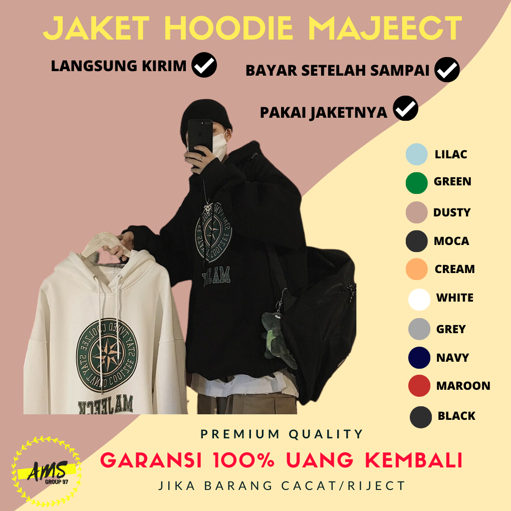 Jaket Hoodie Sweater Majeect COD Jaket Jumper jemper anak pria remaja laki laki murah