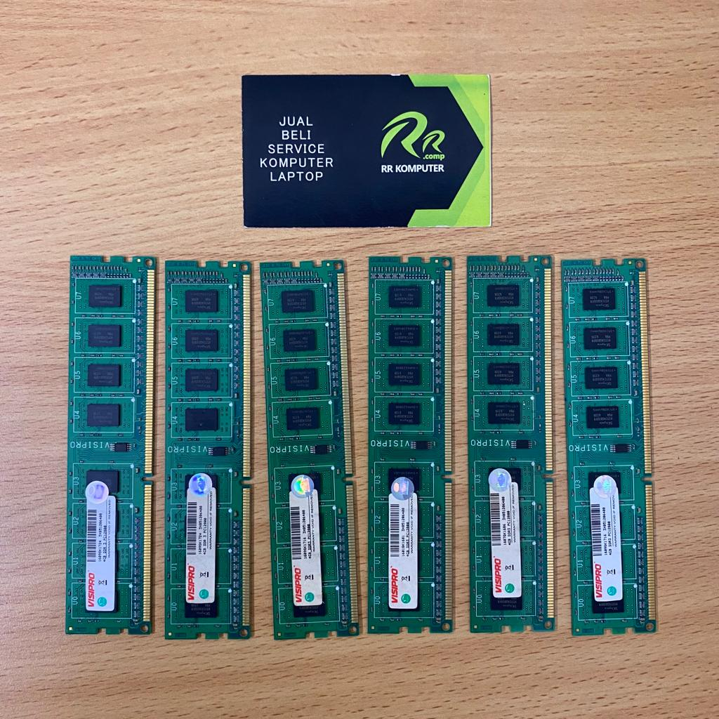 RAM 4GB DDR3 RAM VISIPRO 4GB DDR3 12800 RAM KOMPUTER RAM PC bekas second