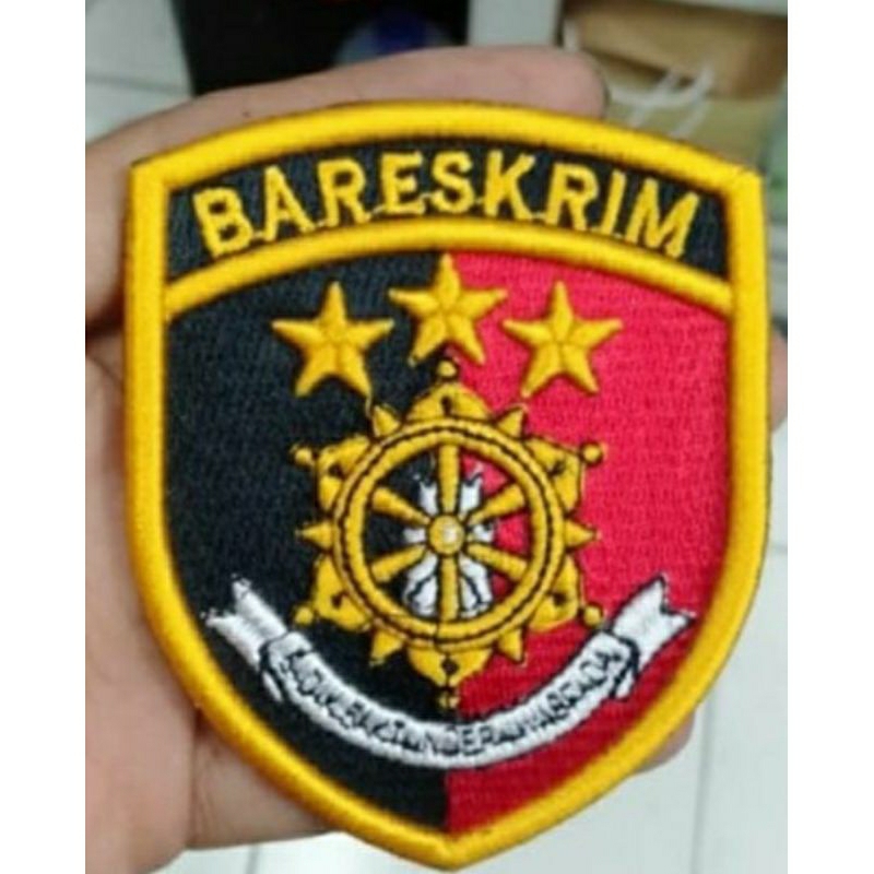 bordir timbul / biasa Bareskrim Polri