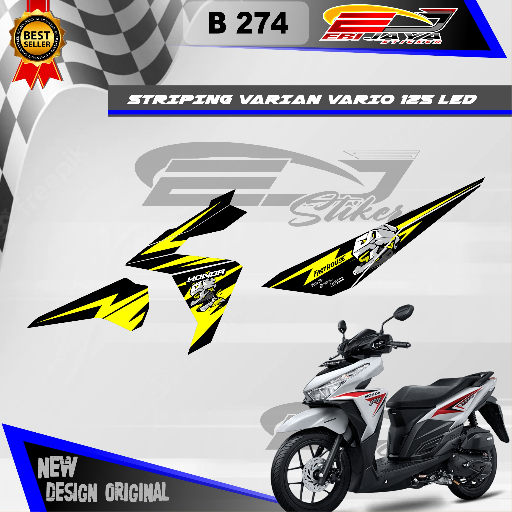 STIKER VARIO 125  LED VERSI GUNDAM CUSTOM / STIKER HONDA VARIO 125 LED GUNDAM / STIKER HONDA CUSTOM 