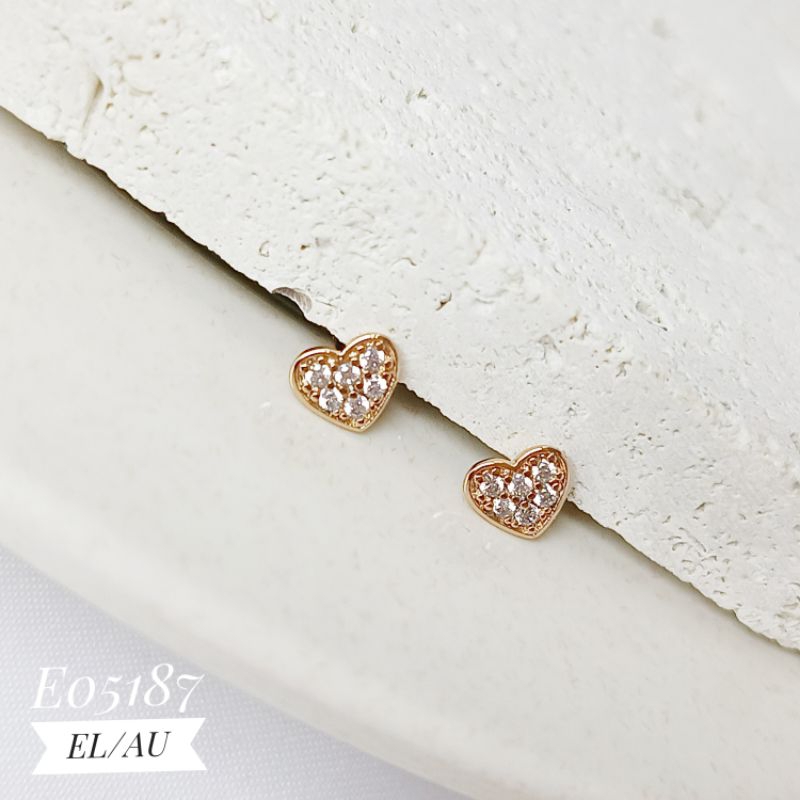 Anting xuping stud love gold E05187